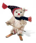 Steiff Christmas Skier